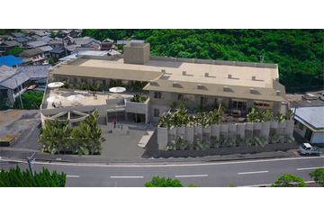 五島列島福江島の荒川温泉、デザイナーズホテル「HOTEL JIHONGAI」としてリニューアル――2027年夏に温泉施設、2028年夏にホテル全面開業 画像