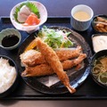 食べ応えのある上関車海老の車海老フライ御膳