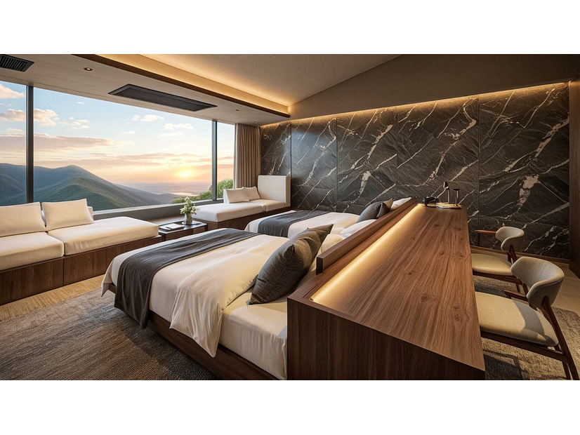 全プランにエステを組み込んだラグジュアリーオーベルジュ「ANDO HOTEL RETREAT 箱根強羅」2026年9月1日開業——全室に大涌谷引湯の半露天温泉、予約受付開始