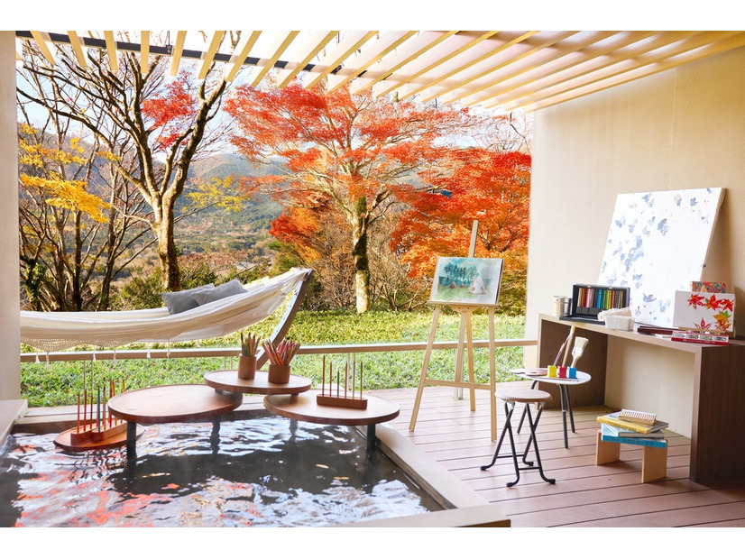 星野リゾート「界 仙石原」が温泉×アートの2泊3日リトリート滞在を販売——露天風呂付きテラスをプライベートアトリエに
